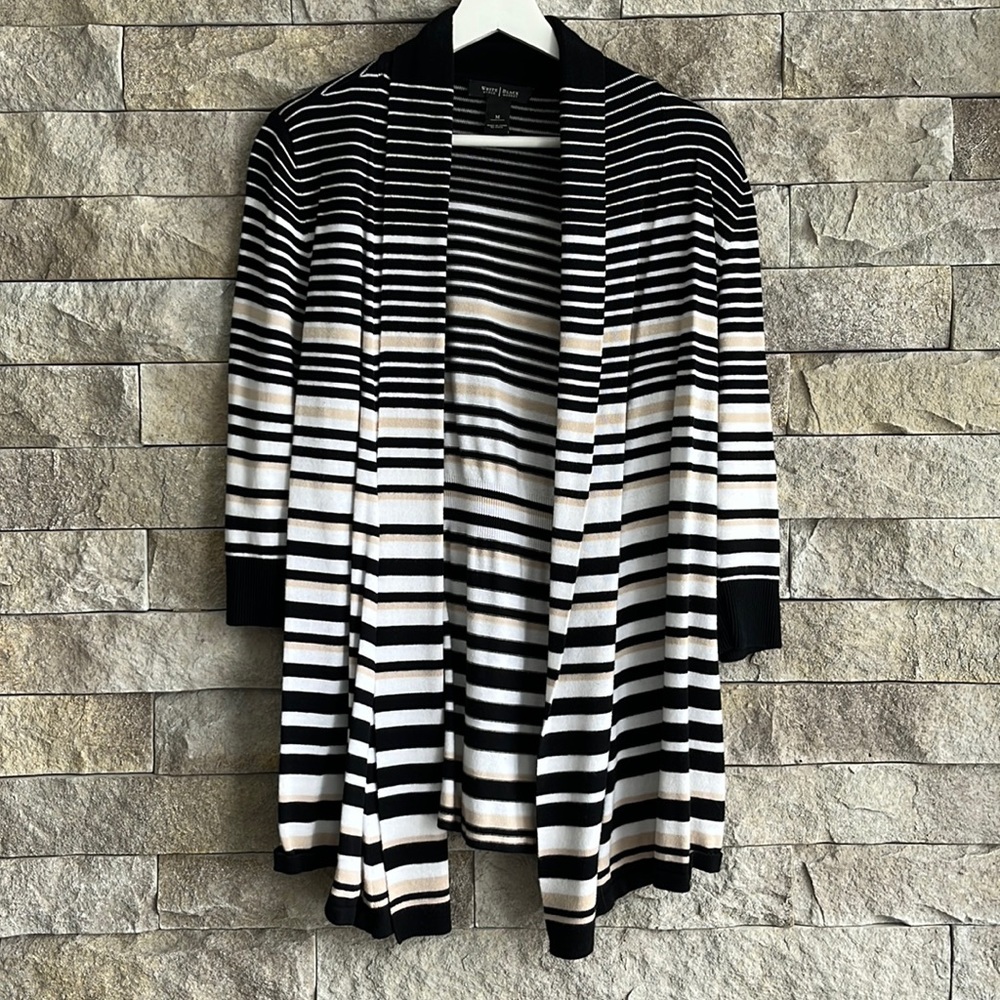 WHBM striped cardigan
